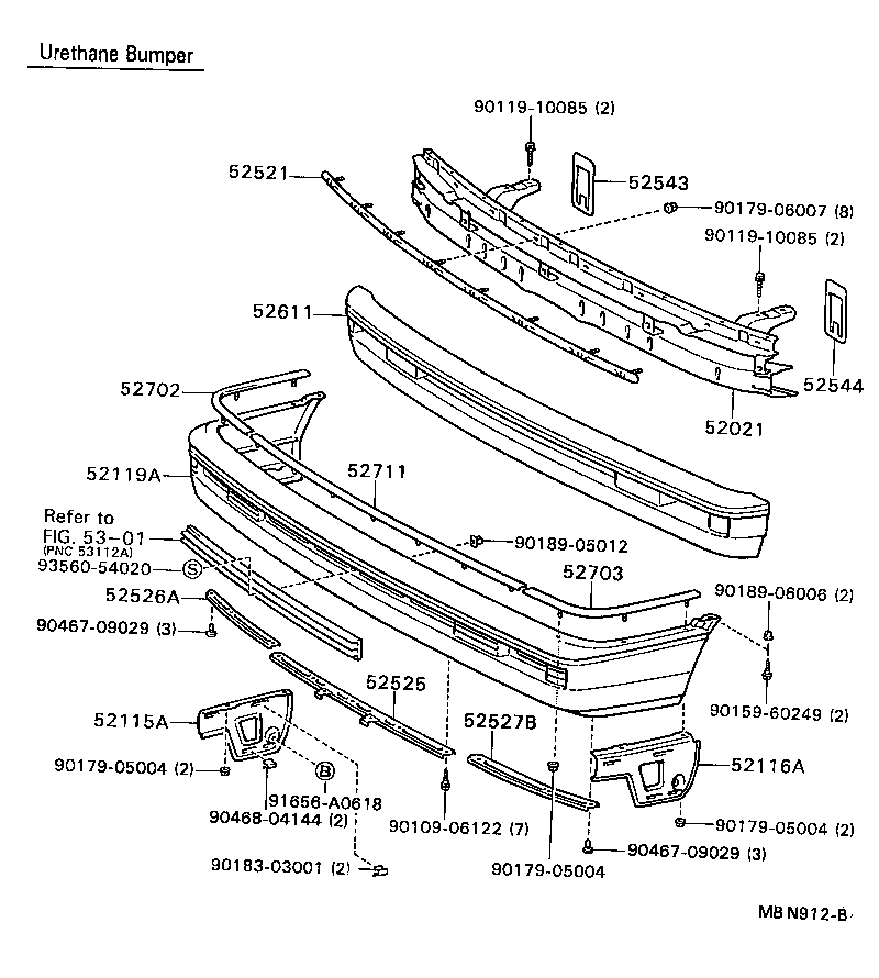  CAMRY |  FRONT BUMPER BUMPER STAY