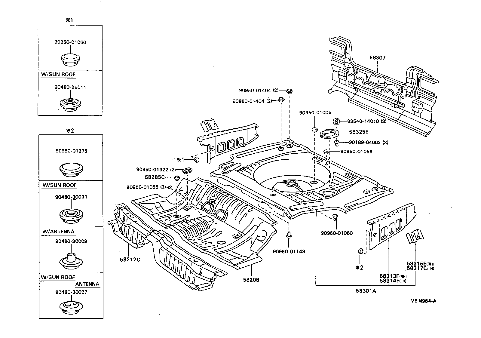  CAMRY |  FLOOR PAN LOWER BACK PANEL