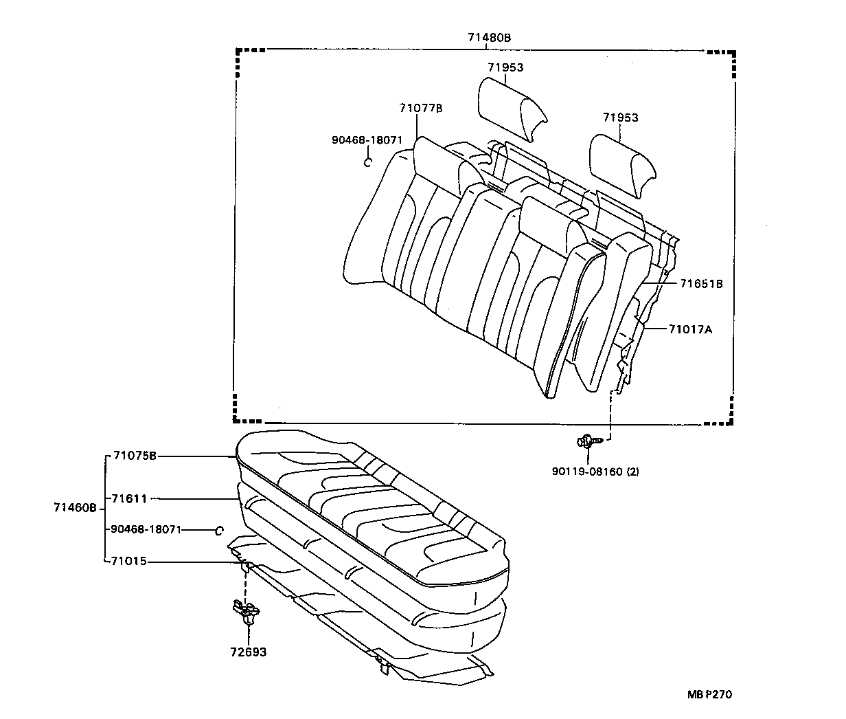  CAMRY |  REAR SEAT SEAT TRACK