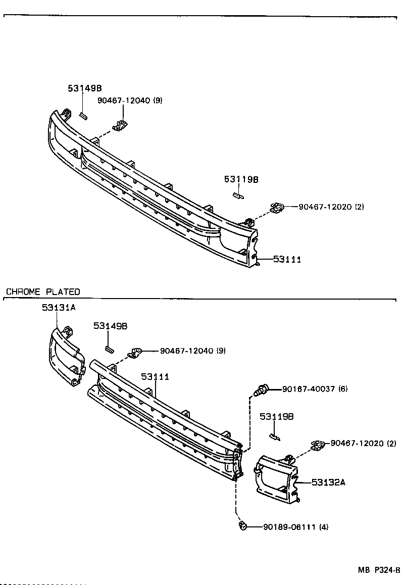  4 RUNNER TRUCK |  RADIATOR GRILLE