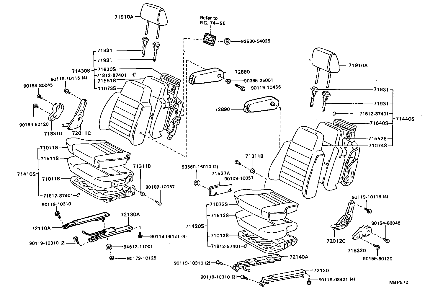  MODEL F |  SEAT SEAT TRACK