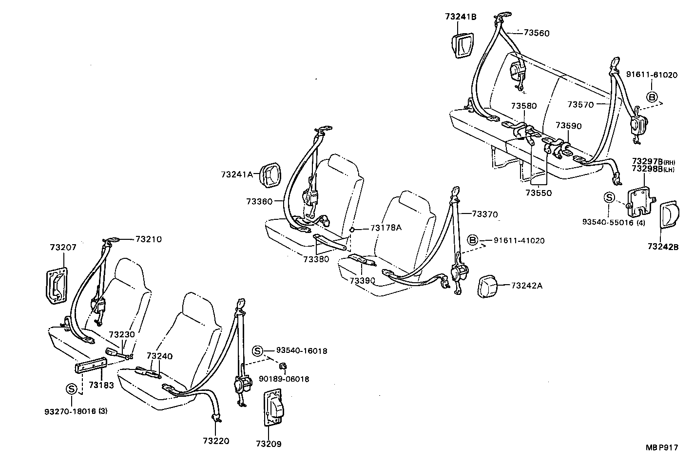  MODEL F |  SEAT BELT