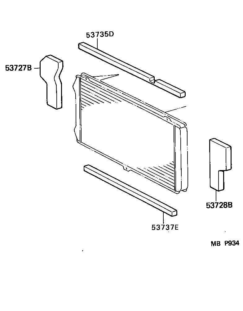  VAN |  RADIATOR SUPPORT WIND GUIDE