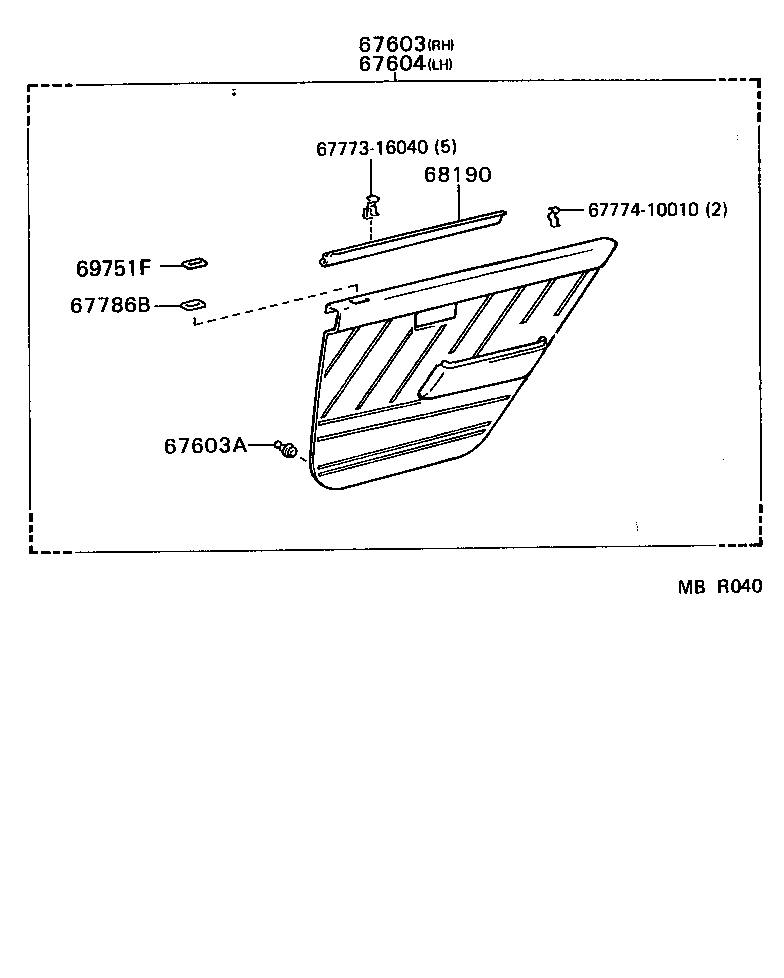  TERCEL |  REAR DOOR PANEL GLASS