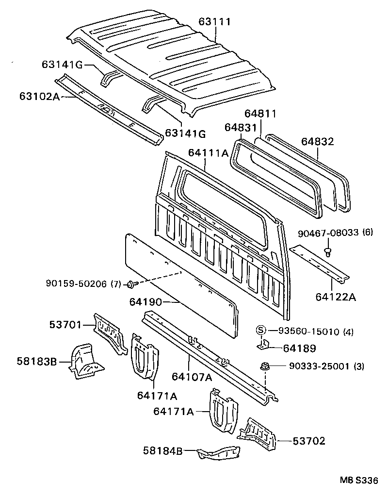  DYNA |  ROOF PANEL BACK PANEL