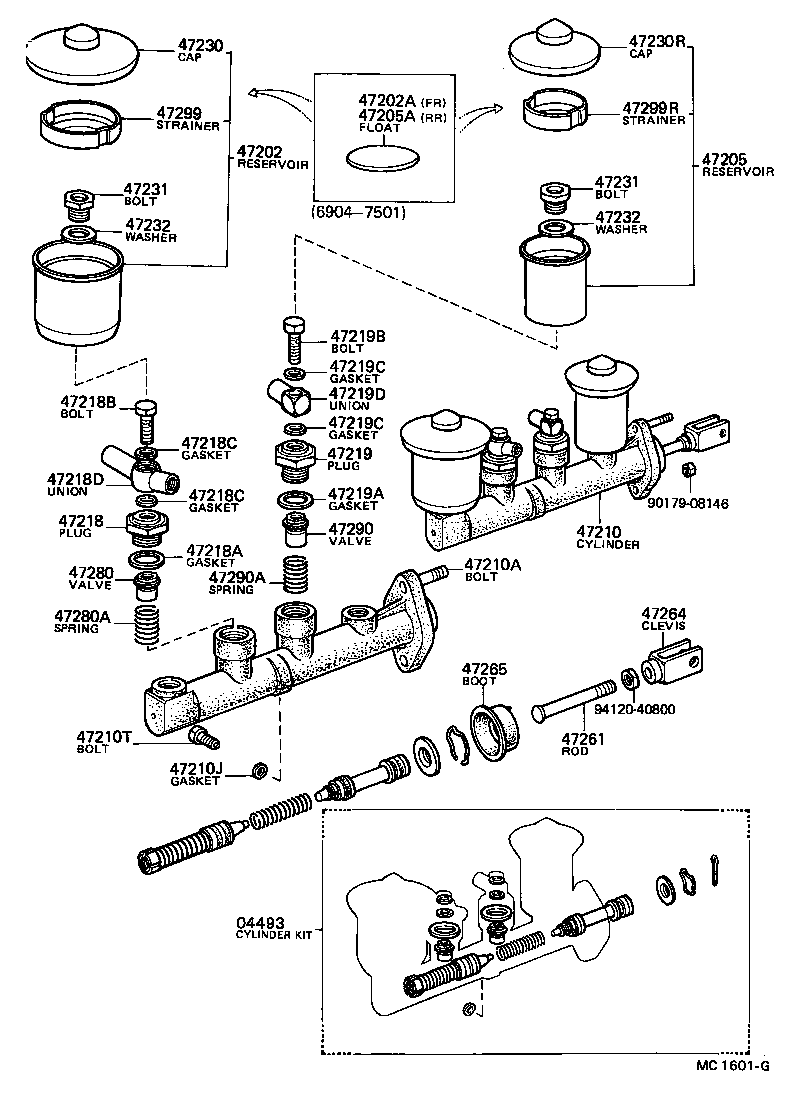  TOYOTA1000 |  BRAKE MASTER CYLINDER