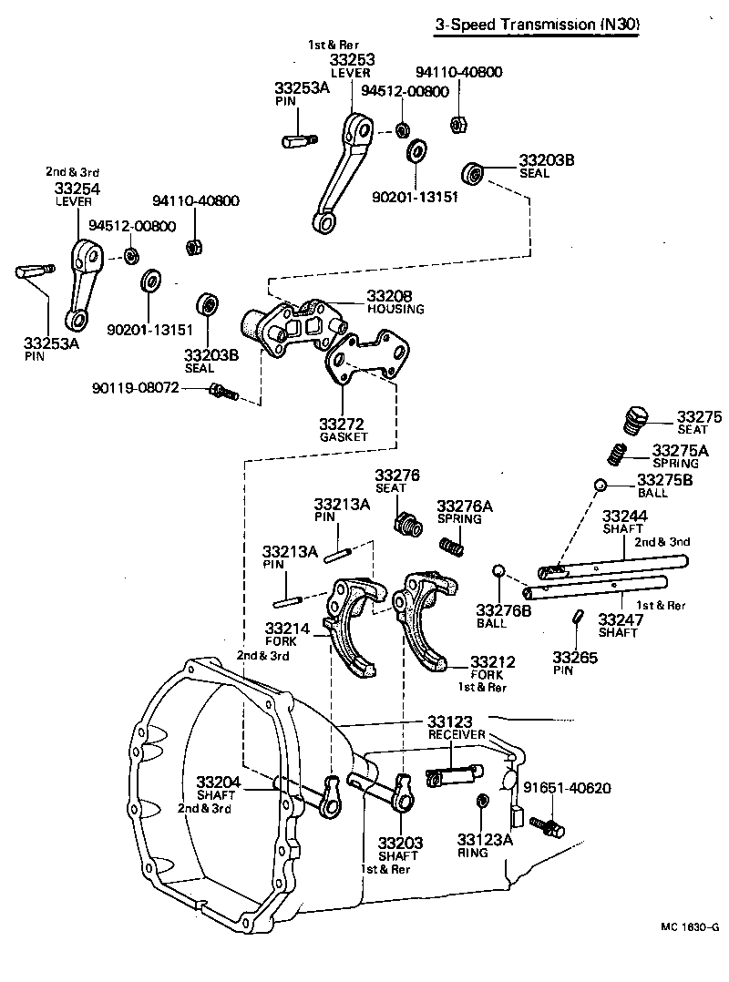  CRESSIDA |  GEAR SHIFT FORK LEVER SHAFT MTM