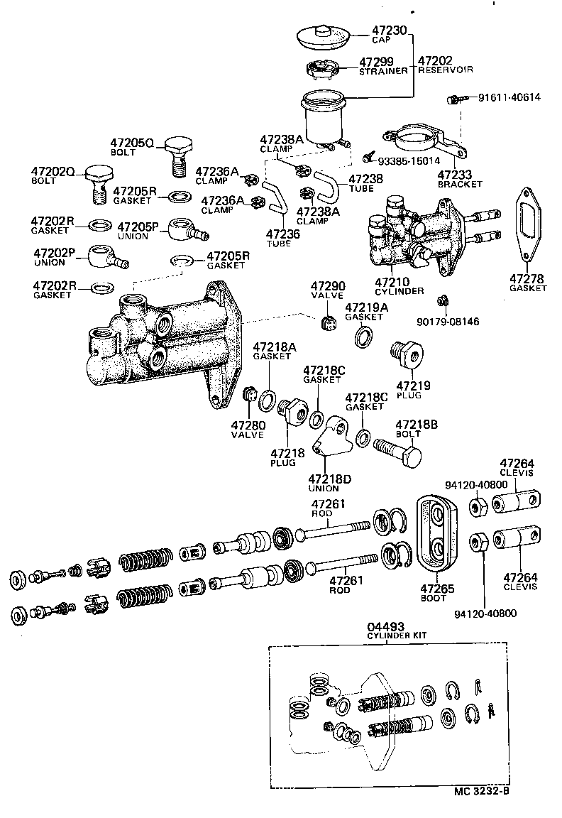  TOYOTA1000 |  BRAKE MASTER CYLINDER