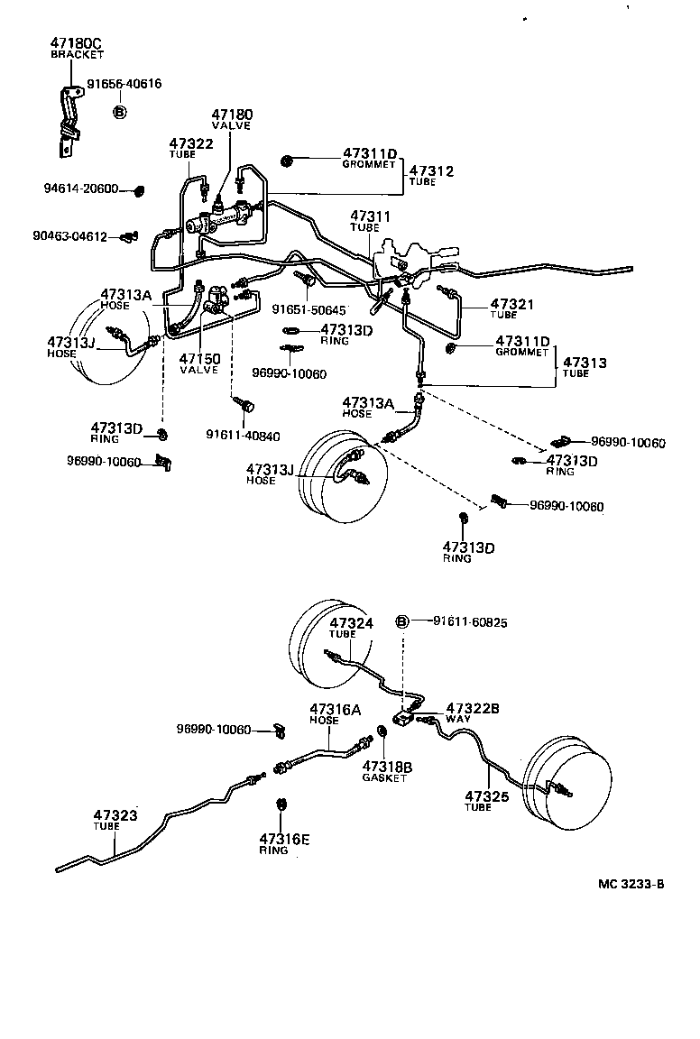  TOYOTA1000 |  BRAKE TUBE CLAMP