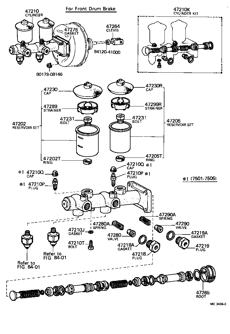  LAND CRUISER 40 50 |  BRAKE MASTER CYLINDER