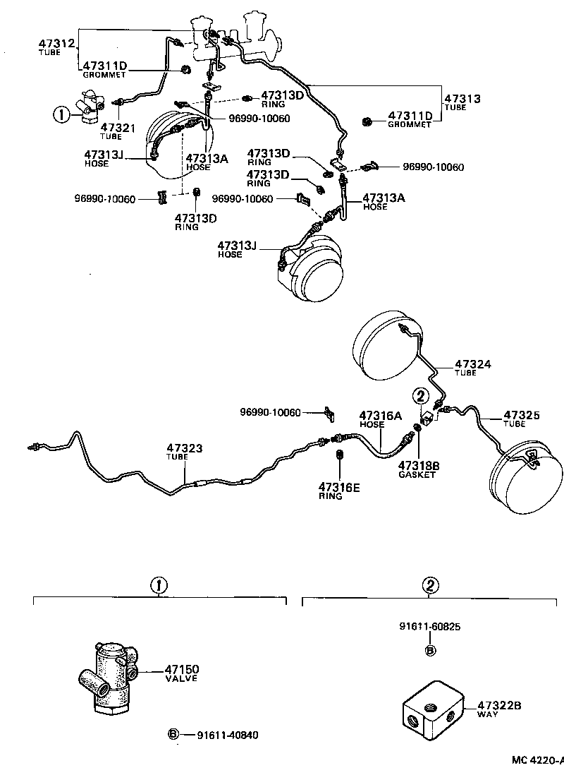  TOYOTA1000 |  BRAKE TUBE CLAMP