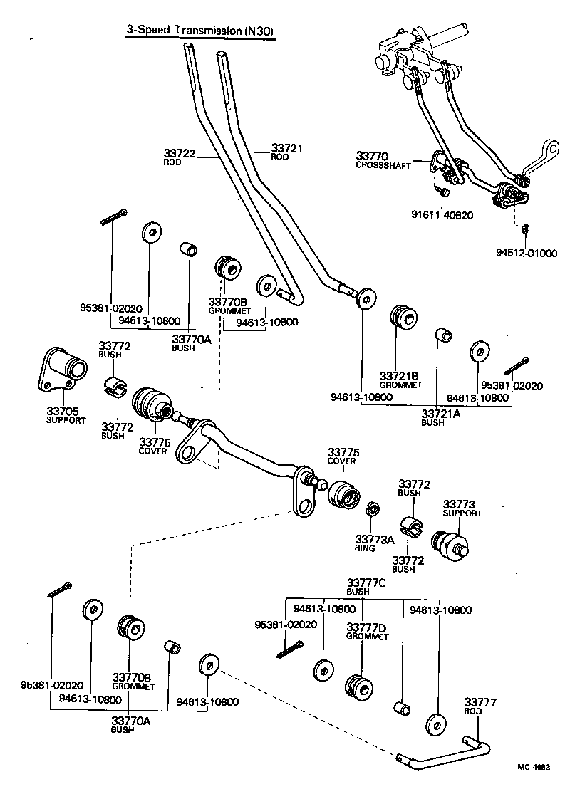  CRESSIDA |  CONTROL SHAFT CROSSSHAFT