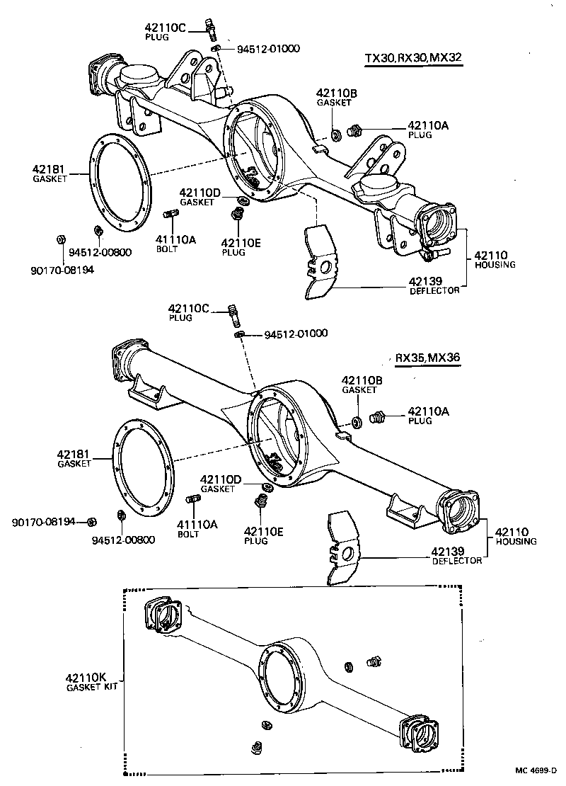  CRESSIDA |  REAR AXLE HOUSING DIFFERENTIAL