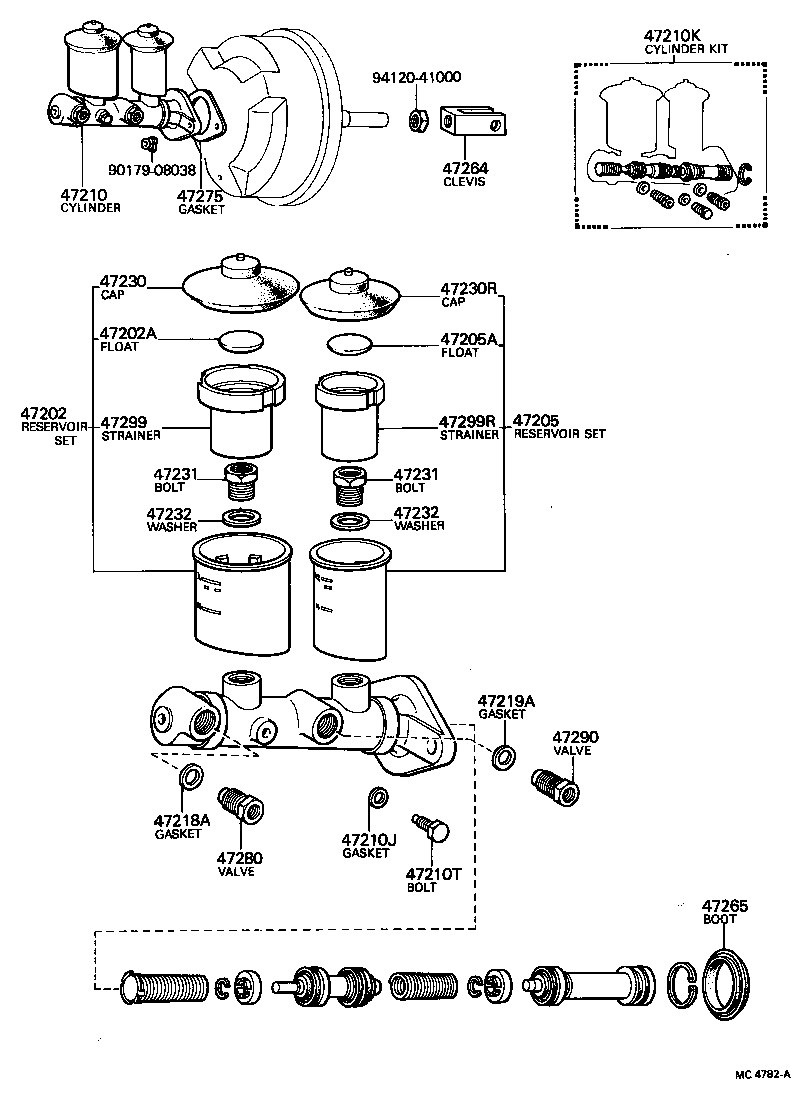  CRESSIDA |  BRAKE MASTER CYLINDER