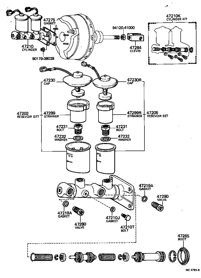  CRESSIDA |  BRAKE MASTER CYLINDER