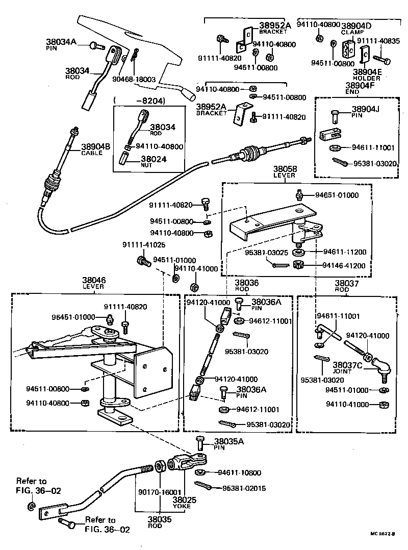  DYNA |  POWER TAKE OFF LEVER LINK