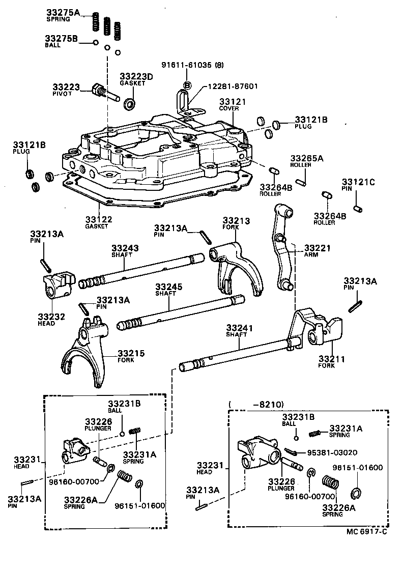  BLIZZARD |  GEAR SHIFT FORK LEVER SHAFT MTM