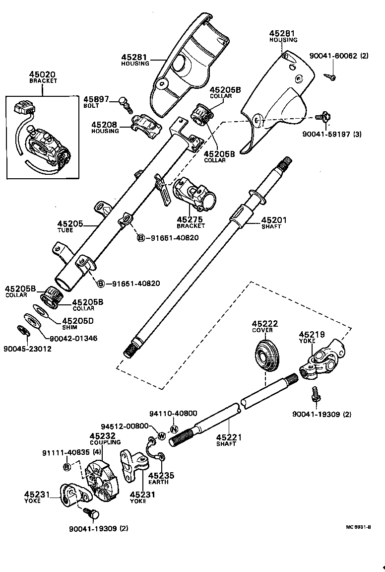  BLIZZARD |  STEERING COLUMN SHAFT