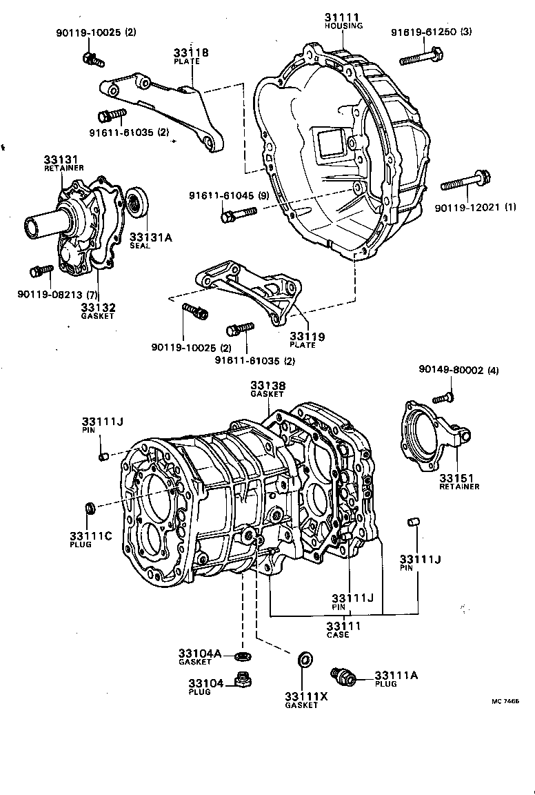  CRESSIDA |  CLUTCH HOUSING TRANSMISSION CASE MTM