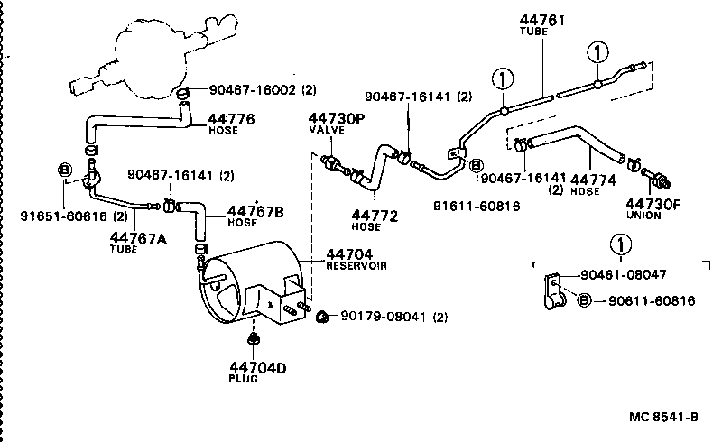  COASTER |  BRAKE BOOSTER VACUUM TUBE