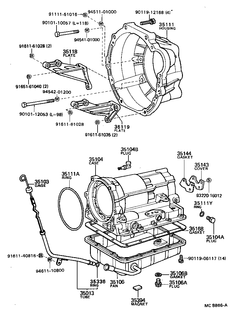  CRESSIDA |  TRANSMISSION CASE OIL PAN ATM