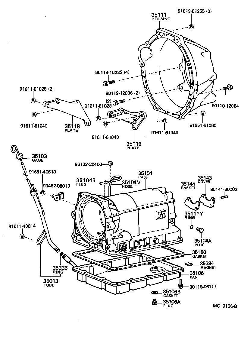  LITEACE |  TRANSMISSION CASE OIL PAN ATM