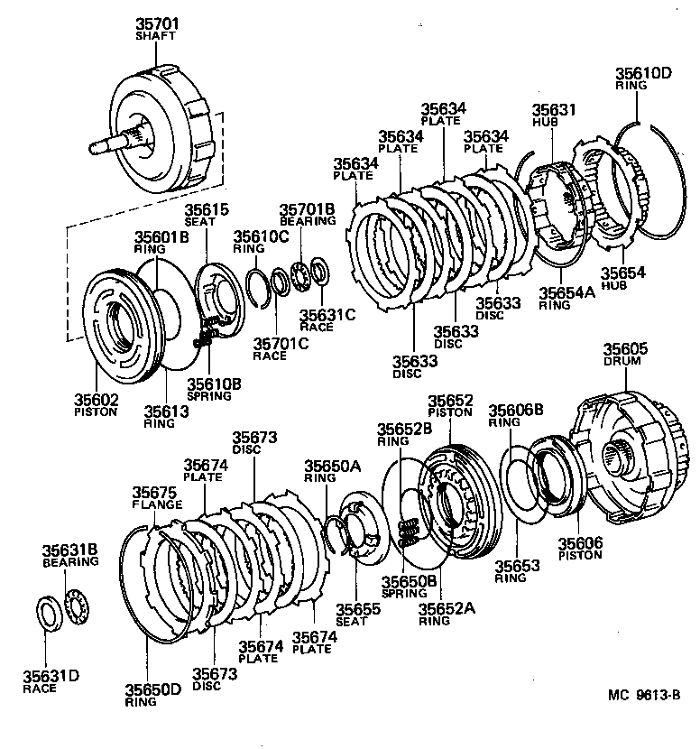  COROLLA COUPE |  BRAKE BAND MULTIPLE DISC CLUTCH ATM
