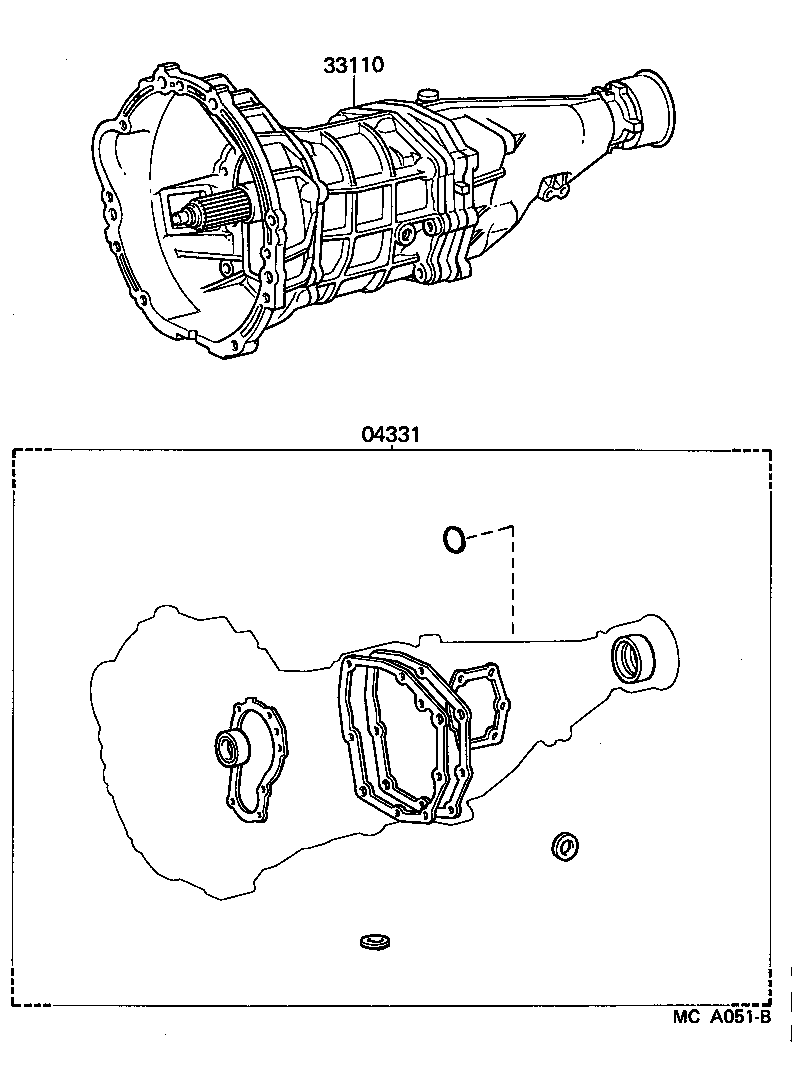  CROWN |  TRANSAXLE OR TRANSMISSION ASSY GASKET KIT MTM