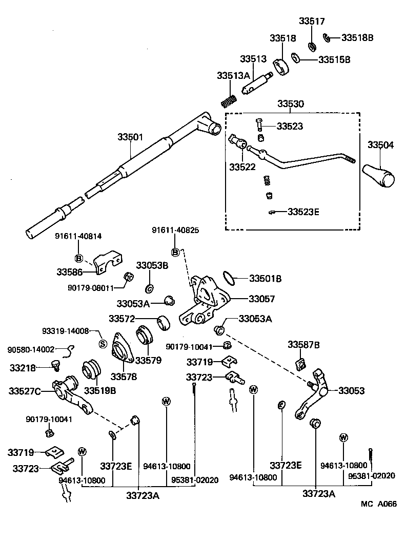  CROWN |  CONTROL SHAFT CROSSSHAFT