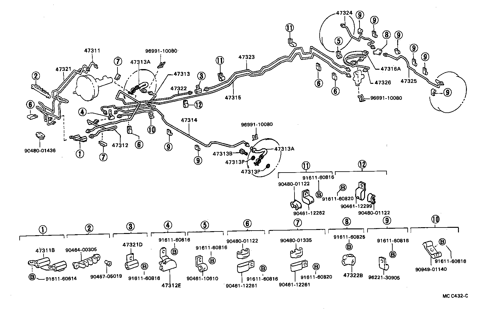  MODEL F |  BRAKE TUBE CLAMP