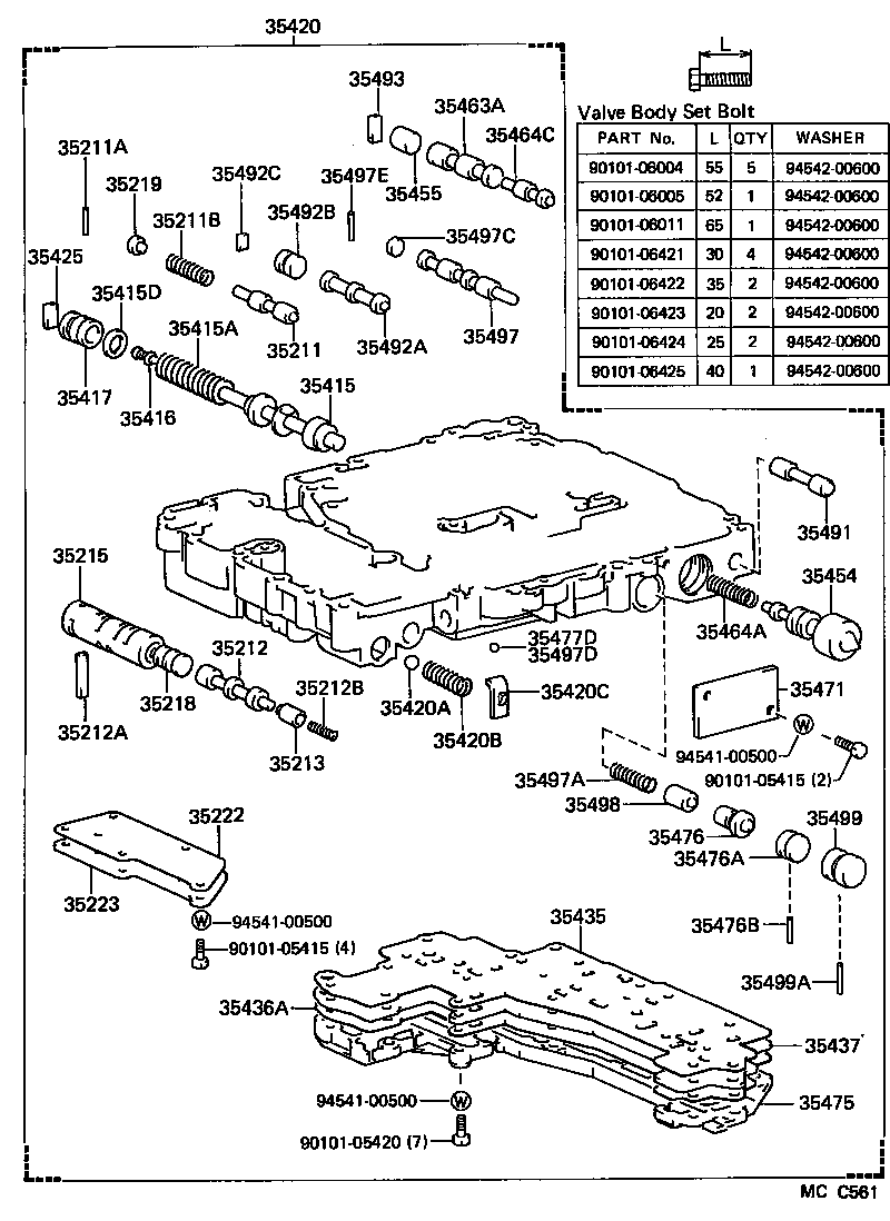  DYNA100 |  VALVE BODY OIL STRAINER ATM