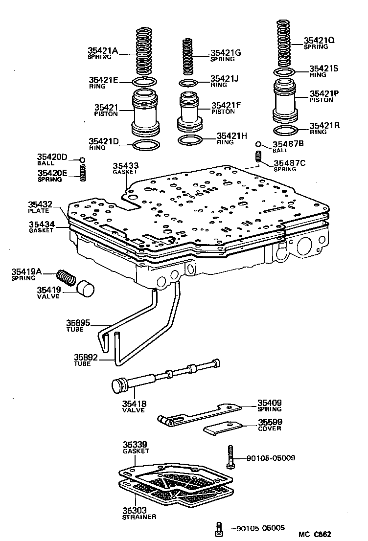  DYNA100 |  VALVE BODY OIL STRAINER ATM