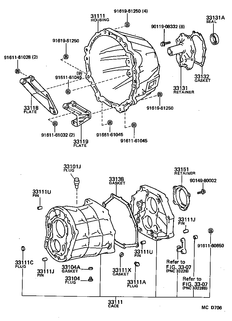  DYNA100 |  CLUTCH HOUSING TRANSMISSION CASE MTM