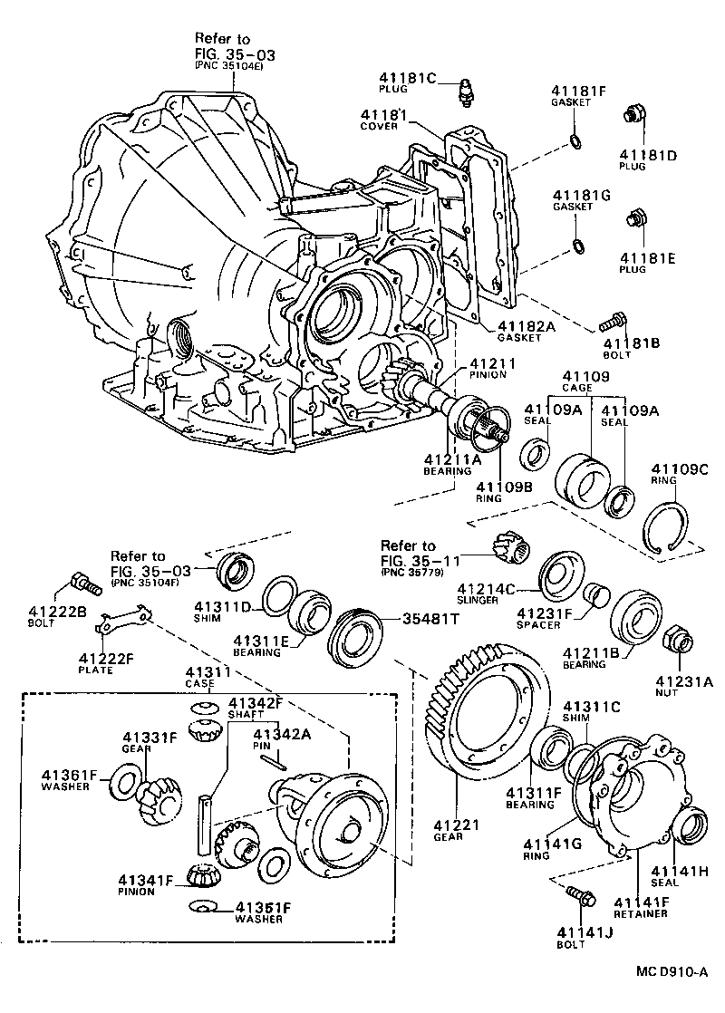  CAMRY |  FRONT AXLE HOUSING DIFFERENTIAL