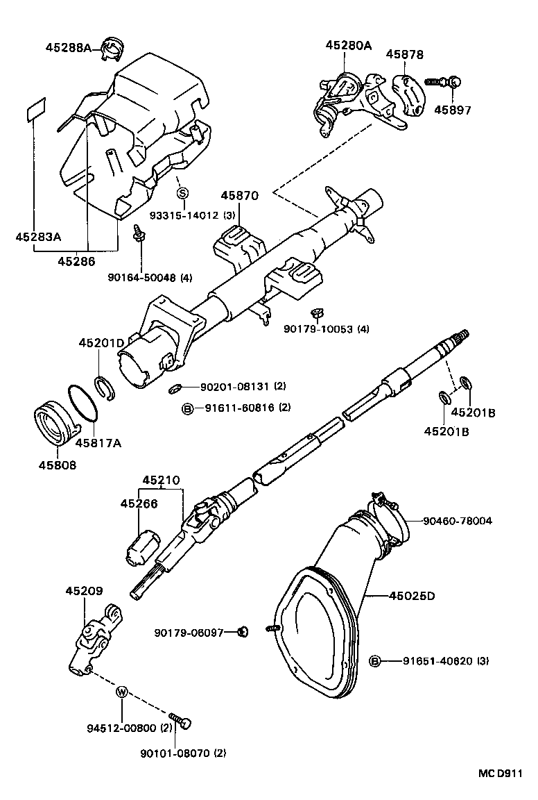  CAMRY |  STEERING COLUMN SHAFT