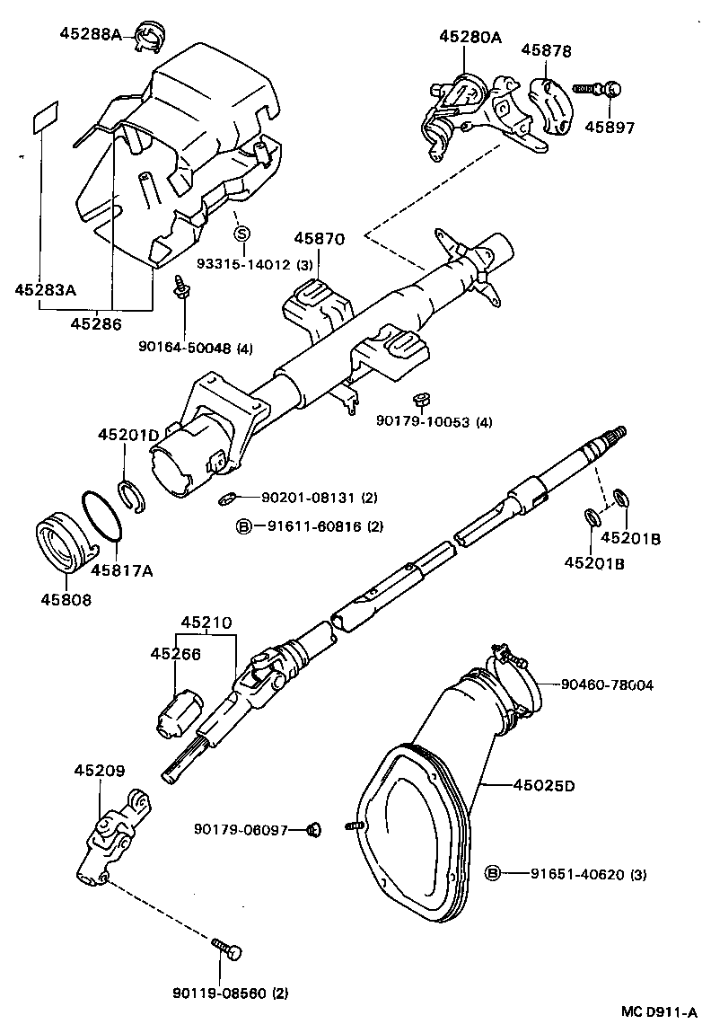  CAMRY |  STEERING COLUMN SHAFT