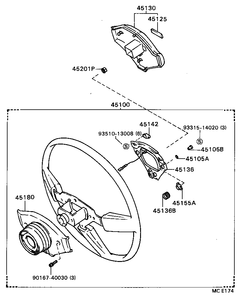  MODEL F |  STEERING WHEEL