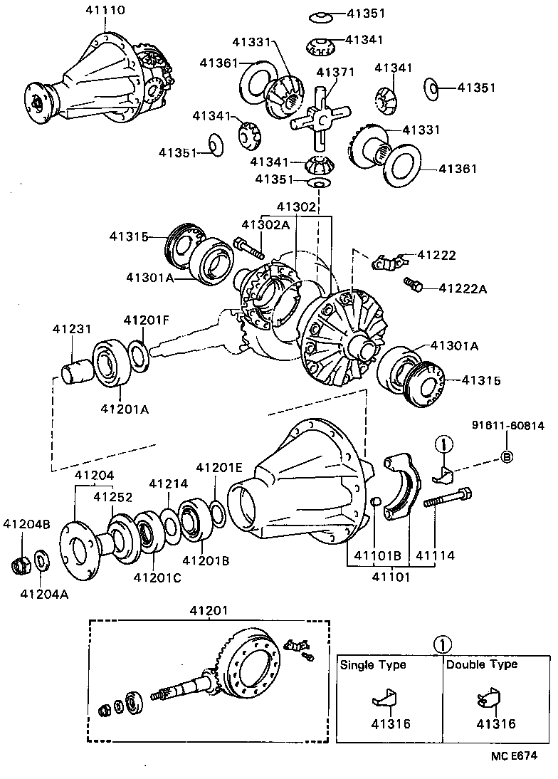  DYNA |  REAR AXLE HOUSING DIFFERENTIAL