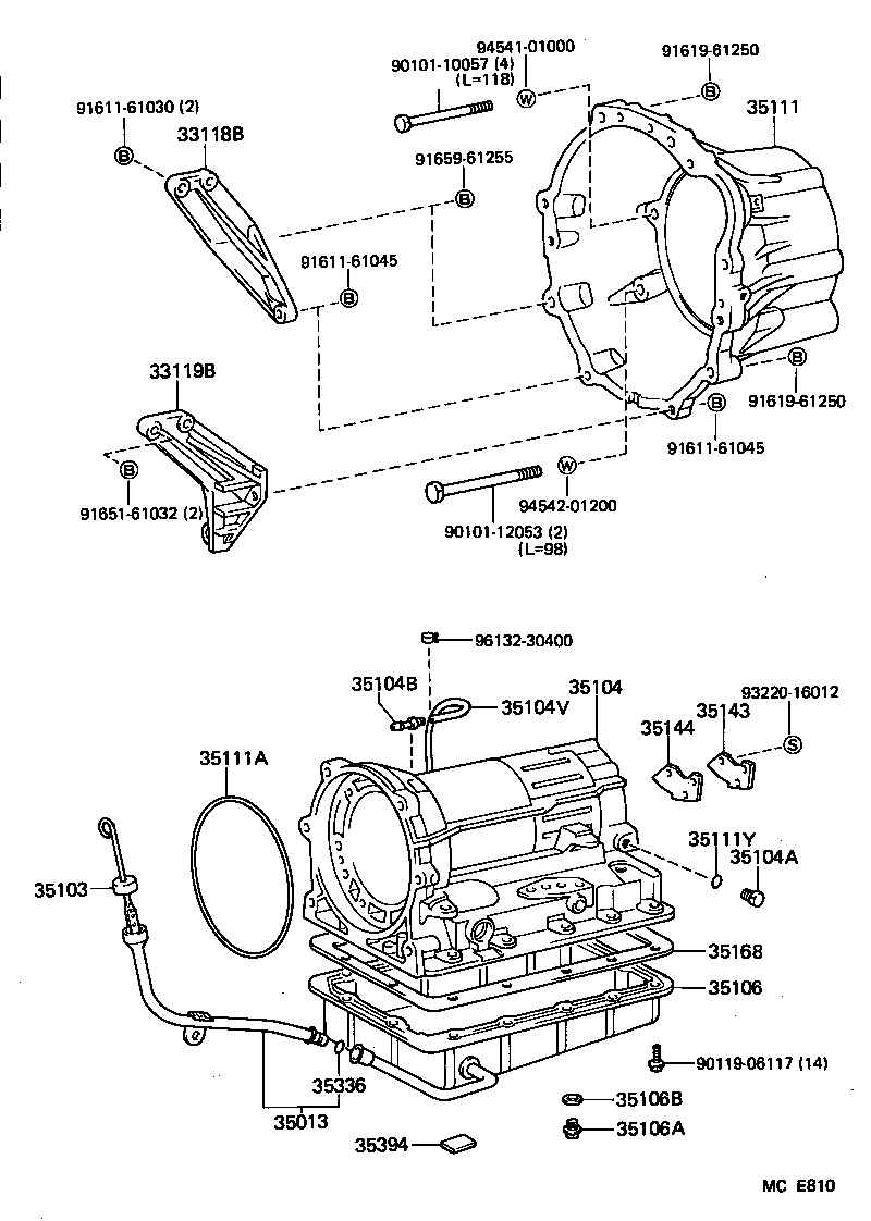  HIACE VAN COMUTER |  TRANSMISSION CASE OIL PAN ATM