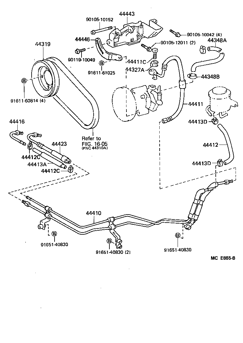  HIACE VAN COMUTER |  POWER STEERING TUBE