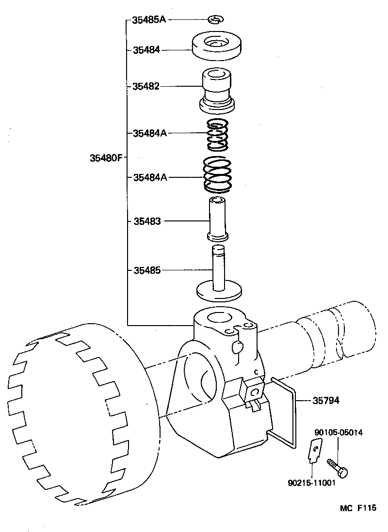  DYNA100 |  REAR OIL PUMP GOVERNOR ATM