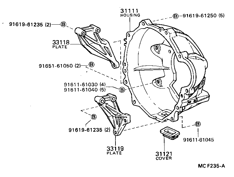  DYNA |  CLUTCH HOUSING TRANSMISSION CASE MTM