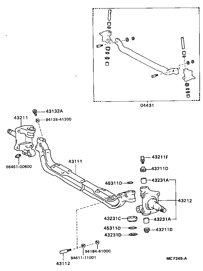  DYNA |  FRONT AXLE ARM STEERING KNUCKLE