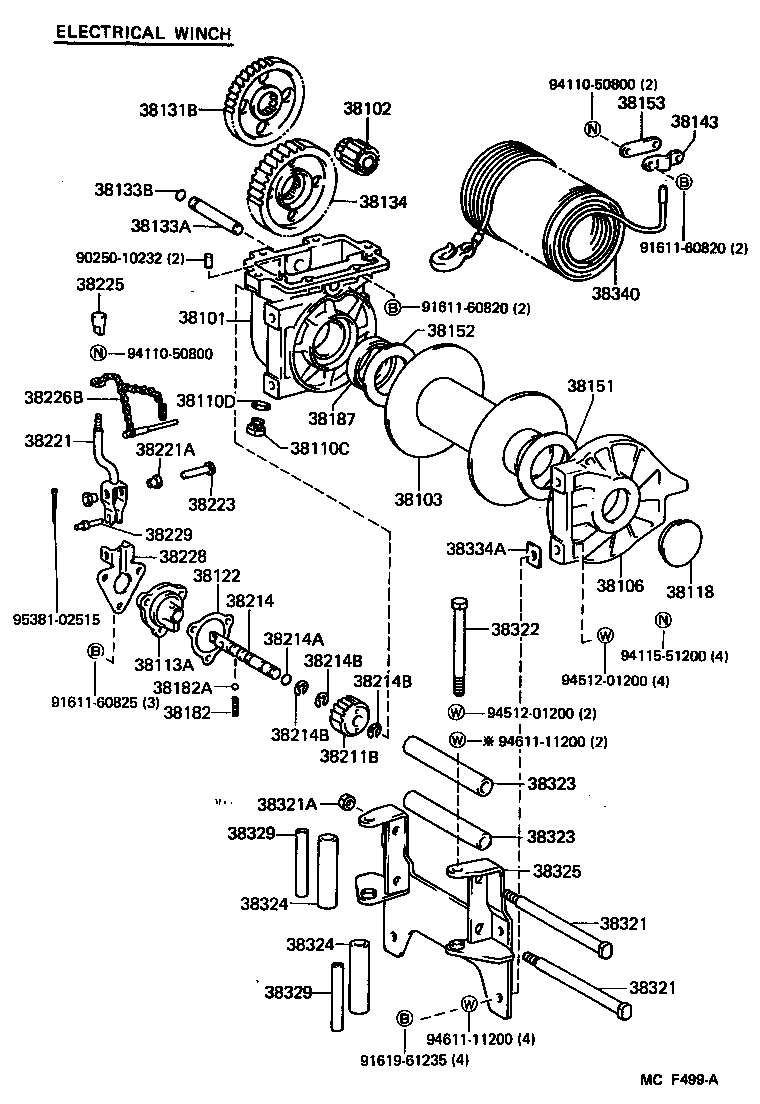  LAND CRUISER 60 62 |  WINCH