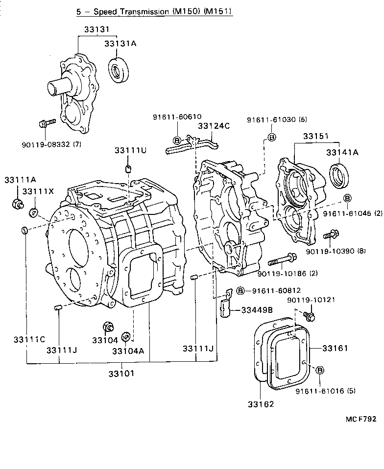  DYNA |  CLUTCH HOUSING TRANSMISSION CASE MTM