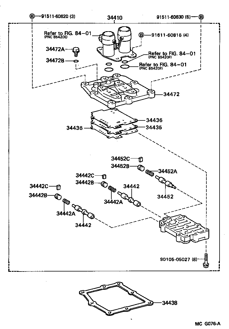  CAMRY JPP |  TRANSFER VALVE BODY VALVE LEVER