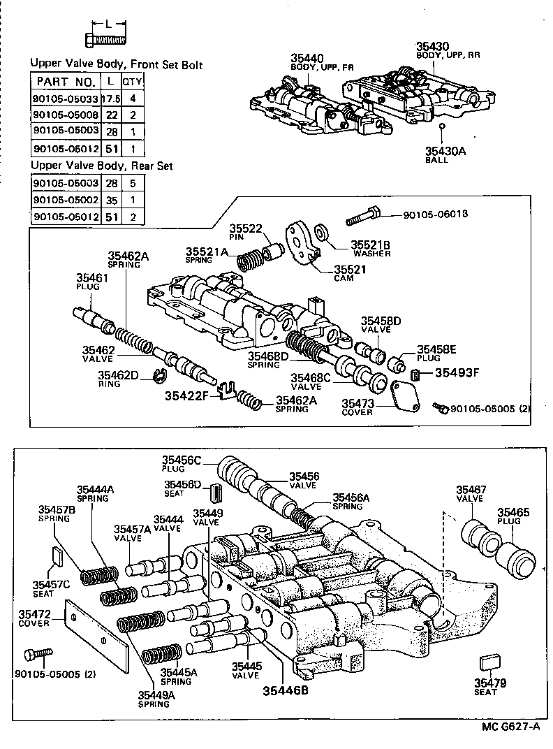  MODEL F |  VALVE BODY OIL STRAINER ATM