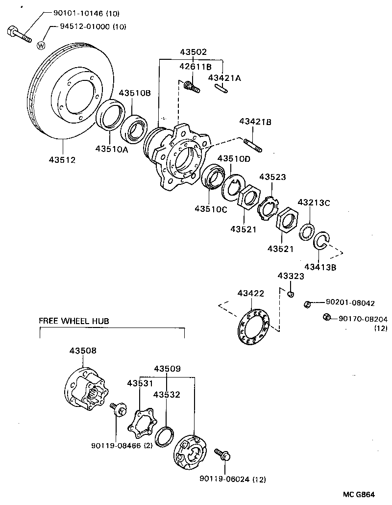  MODEL F |  FRONT AXLE HUB