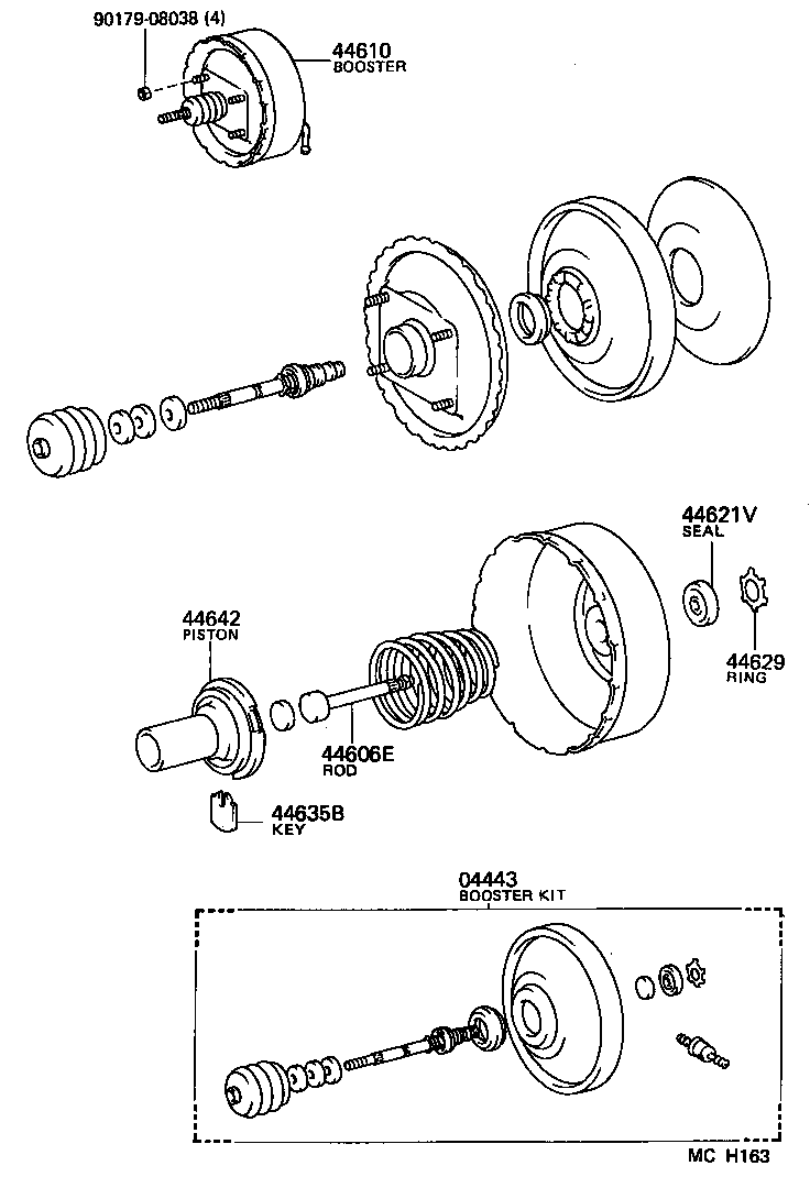  LITEACE VAN WAGON |  BRAKE BOOSTER VACUUM TUBE