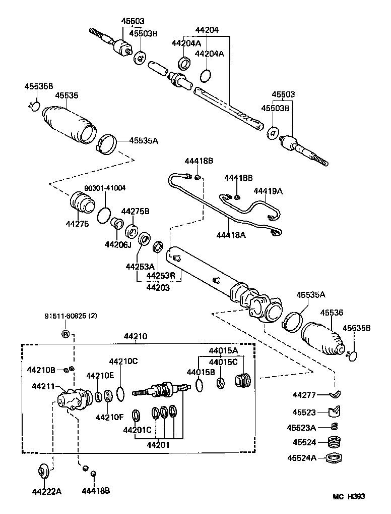  HIACE VAN COMUTER |  FRONT STEERING GEAR LINK